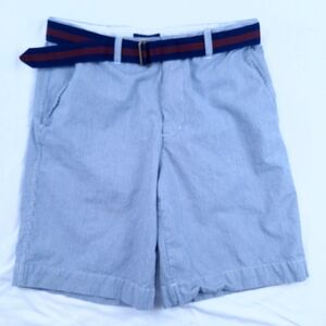 Club Room Blue Flat Front Shorts for Casual Wear